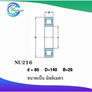 NU216 NU217 NU218 NU219 NU220 ตลับลูกปืนเม็ดทรงกระบอก NU216 - NU220 ...