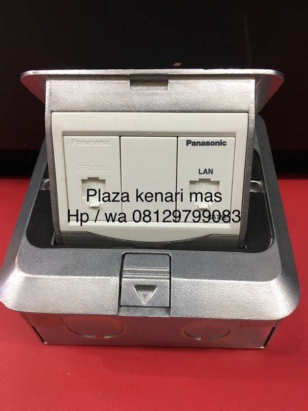 Jual Stop Kontak Lantai Floor Soket Panasonic Telp Data Cat E Di Lapak