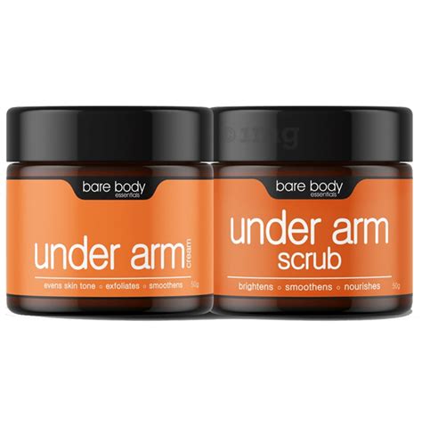 Bare Body Essentials Armlicious Combo Of Under Arm Cream 50gm And Under