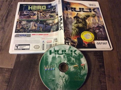 The Incredible Hulk Nintendo Wii Used Prior Rental Free Us