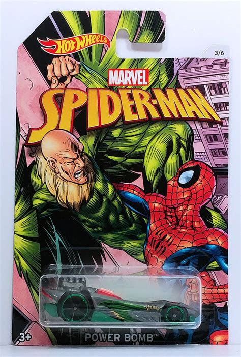 Машинка Hot Wheels Power 2017 Spider man Homecoming 3 6 Marvel DWD16 Купить
