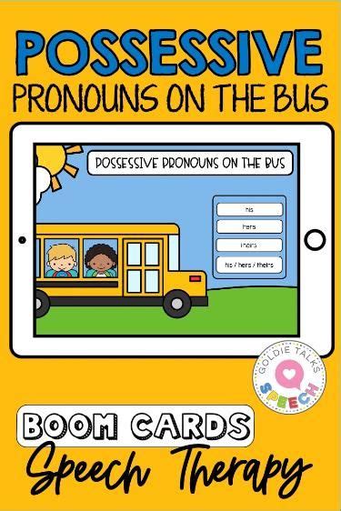 Possessive Pronouns On The Bus Boom Cards Artofit