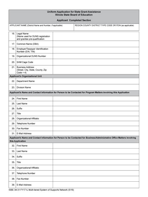 Fillable Online Isbe 34 31 FY17 IL Multi Tiered System Of Supports