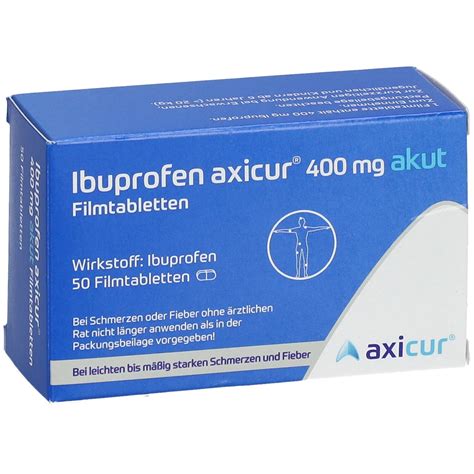 Ibuprofen Axicur Mg Akut Filmtabletten St Shop Apotheke