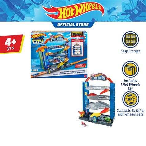 Hot Wheels Stunt Garage play set ชดรางฮอตวลโรงรถผาดโผน GNL Shopee Thailand