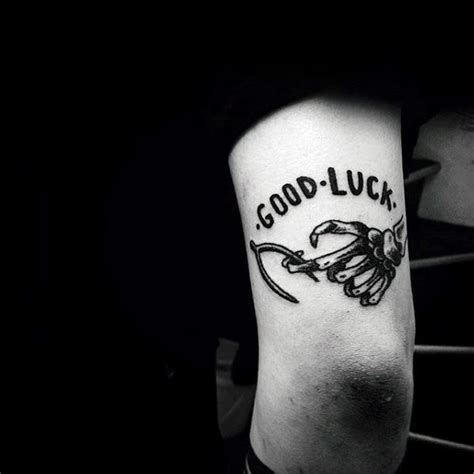 40 Good Luck Tattoos For Men Luck Tattoo Tattoos For Guys Lucky Tattoo