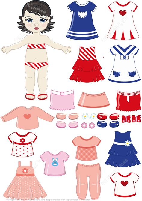 Printable Paper Doll Dress Up