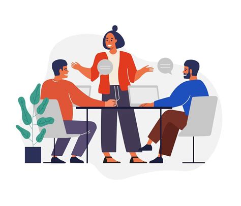 People Team Meeting At Office 4154416 Vector Art At Vecteezy