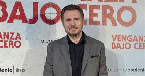 Liam Neeson Avant Premi Re Du Film Sang Froid Venganza Bajo Cero