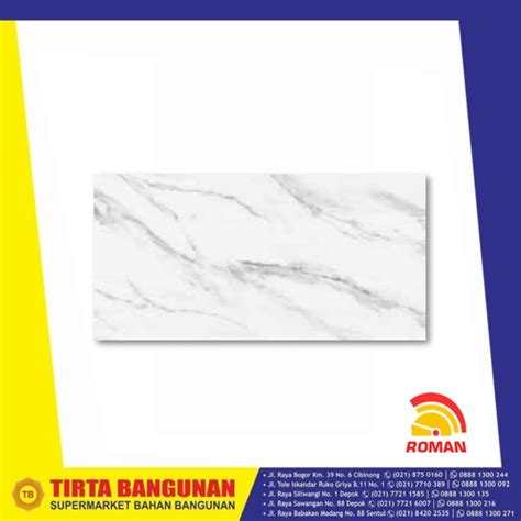 Jual ROMAN KERAMIK 30 X 60 CM WALL TILE W63364R DANTILIA CARRARA KW 1