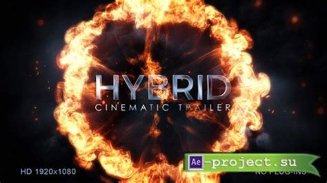 Videohive Hybrid Cinematic Trailer Project For After Effects