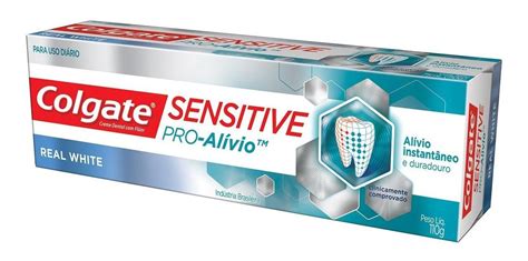 Creme Dental Colgate Sensitive Pro alívio Real White 110g Mercado Livre