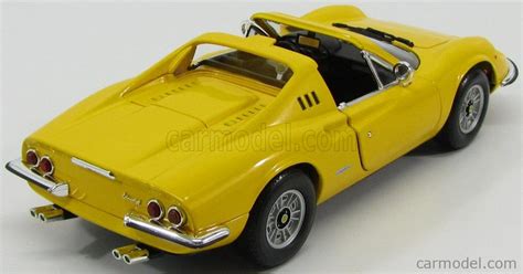 MATTEL HOT WHEELS 23920Y Scale 1 18 FERRARI DINO 246 GTS SPIDER 1969 YELLOW