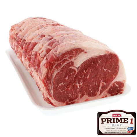 H E B Prime 1 Beef Boneless Whole Ribeye Roast Shop Beef At H E B