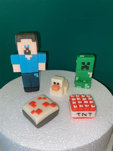 Minecraft Cake Topper Figures