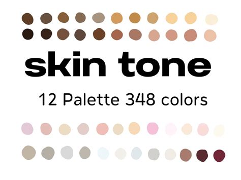 Skin Tones Procreate Colors Palette Procreate Palette Color Skin Tones