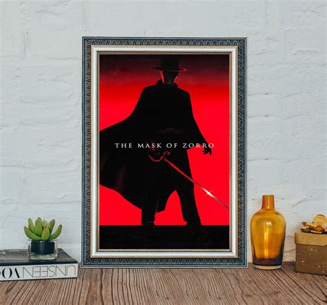 The Mask of Zorro Movie Poster, Zorro Classic Movie Canvas Cloth Poster ...