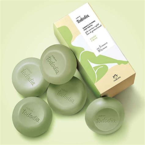 Sabonete Alecrim E Sálvia Natura - Tododia Sabonete Alecrim e Salvia Natura caixa com 5 unidades de 90g cada