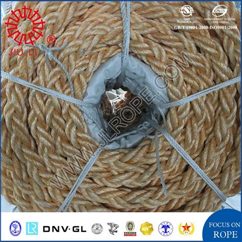 8 Strands Polypropylene And Polyester Mixed Rope Mooring Rope 8