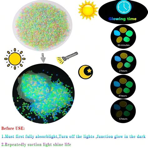 High Brightness Luminous Sand & Stone & Fluorescent Granules For Diy ...