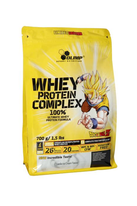 Fehérje Olimp Whey Protein Complex 100p0g Dragon Ballvanília Fagylalt Focis Bolt R