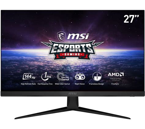 Msi Optix G2712 Full Hd 27 Ips Lcd Gaming Monitor Black Black Msi