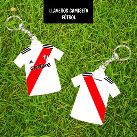 Plantillas Sublimar Llaveros Camiseta Fútbol Polimero Llaveritos