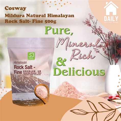 Cosway Mildura Natural Himalayan Rock Salt Fine 500g Shopee Singapore