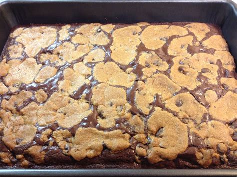 Chocolate Chip Cookie Brownies 13x9 Inch Pan 1 Batch Brownies In Pan