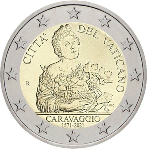 Vatican Caravaggio Euro Proof Coin Florinus Lt