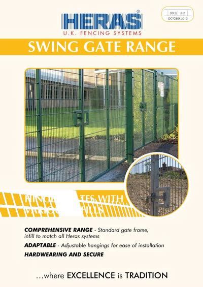 Welded Mesh Swing Gates Heras Uk Fencing Systems Esi External Works