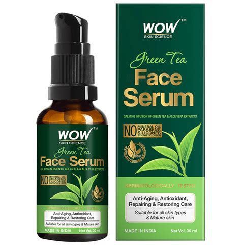 Wow Skin Science Green Tea Face Serum Buy Bottle Of 30 0 Ml Serum At Best Price In India 1mg