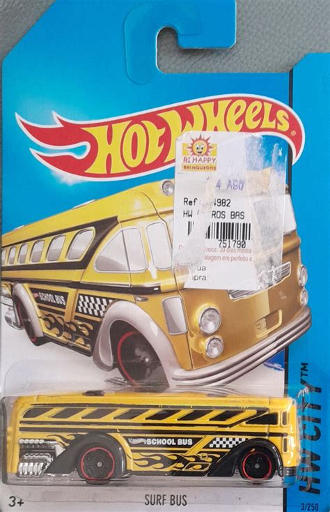 Embalagem Danificada Hot Wheels City Surf Bus Universo Hot Wheels