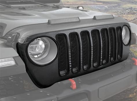 Mopar Grill Cover For 2018 2023 Wrangler Jl And 2020 2023 Gladiator Jt