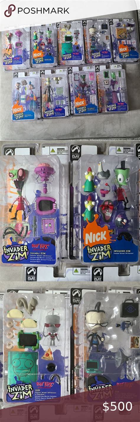 Invader Zim Figures Hot Topic Exclusive Invader Zim Hot Topic Pet Friendly
