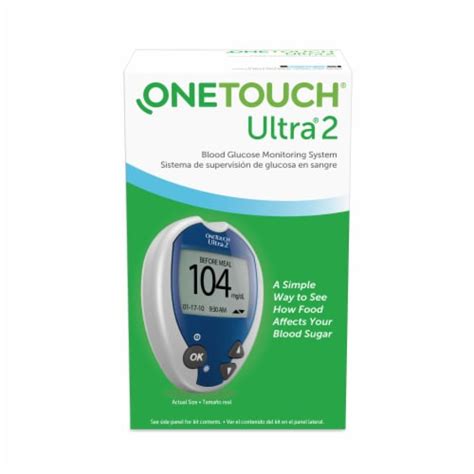 Onetouch Ultra Blood Glucose Monitoring Meter Silver Blue Ct