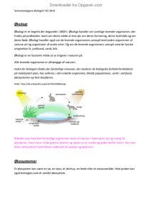 Biologi Rapport Kologi Biologi Opgaver