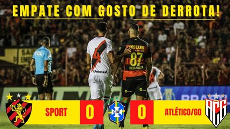 PÓS JOGO SPORT 0 X 0 ATLÉTICO GO COLETIVA DE ENDERSON MOREIRA