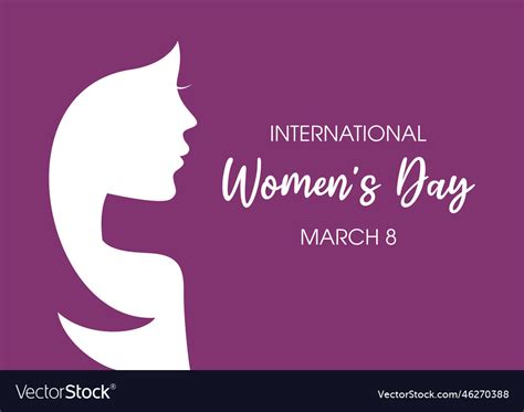 International womens day march 8 poster Royalty Free Vector