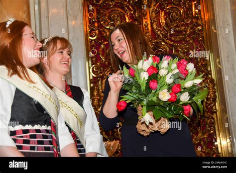 Neujahrsempfang Des Senats Im Hamburger Rathaus Hamburgo Fotografías E