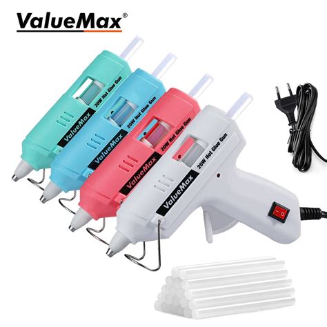 Workpro Valuemax Free 20 Glue Sticks Heavy Duty Industrial Grade Fast Pre Heating Gun 20w Hot