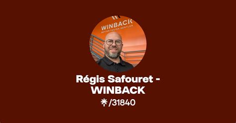 Régis Safouret WINBACK Instagram Facebook Linktree