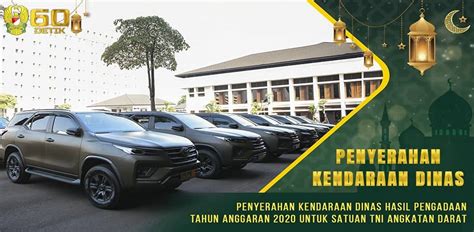 Penyerahan Kendaraan Dinas Hasil Pengadaan Ta 2020 Untuk Satuan Tni