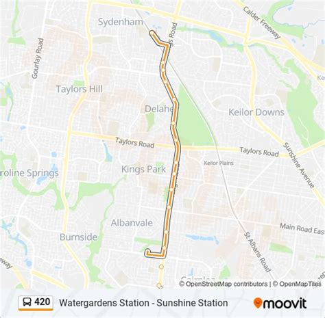 420 Route Schedules Stops Maps Watergardens Station Updated