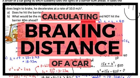 How To Calculate Braking Distance Formula