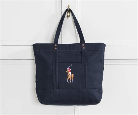 Polo Ralph Lauren Canvas Tote Bag Navy