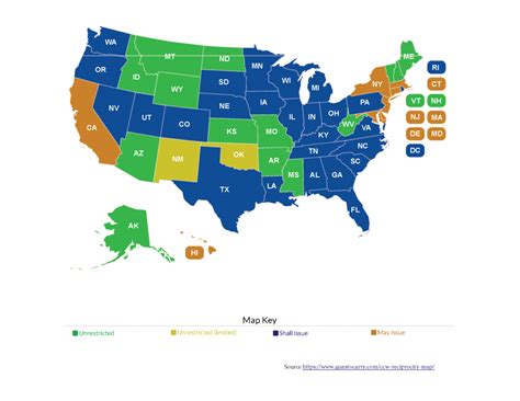 Texas Ltc Reciprocity Map | Free Printable Maps