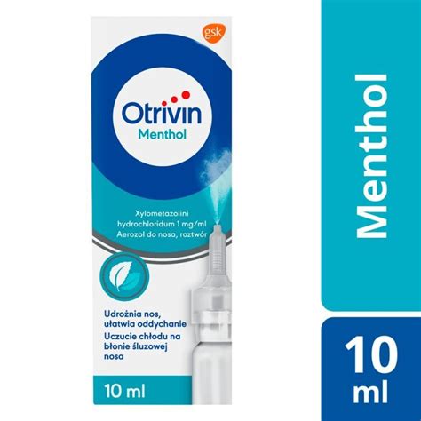 Otrivin Menthol 1 Mg Ml Aerozol Do Nosa 10 Ml Katar I Zatoki