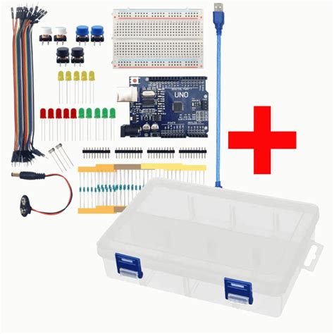 Kit Uno Iniciante Caixa Plástica 80 Peças para Arduino Loja