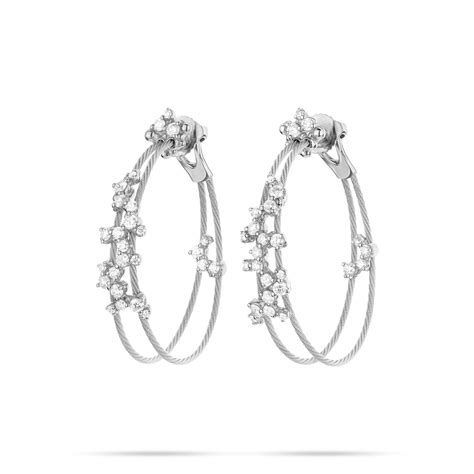 Double Unity Confetti Hoop Earrings Small Paul Morelli Design Inc